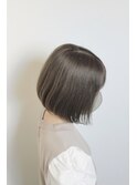 :ボブ &nbsp;:グレー &nbsp;:ベージュ :グレージュ &nbsp;:透け感 :抜け感