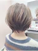 白髪ぼかしハイライト×ショートレイヤー