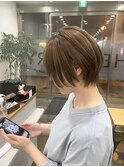 1ブリーチ ハイトーンカラー ミルクティー ショート