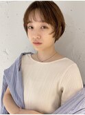 【二階堂光孝】大人ショートマッシュ小顔ベージュ系カラーウルフ
