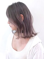 アイティー バイ アルバム 浦和店(IT by ALBUM)&nbsp;ラベンダーグレージュ_ココアブラウンフリンジウェーブ_ba300112