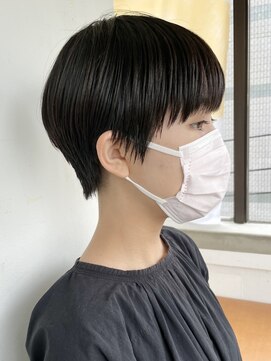 スー 渋谷(suu) 黒髪ショートカットマッシュショートカットベリーショートボブ