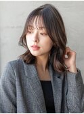 20代30代/大人かわいい/小顔ひし形/ウルフ/ミディアムレイヤー