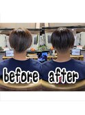 ツーブロックこなれ感ウェットショート【カミケン方木田店】