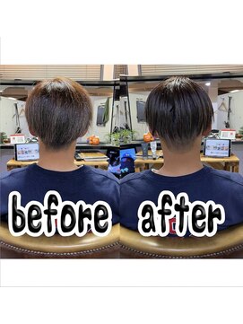 カミケン 方木田店(kamiken.) ツーブロックこなれ感ウェットショート【カミケン方木田店】