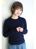 アッシュグレージュこなれナチュラルショート