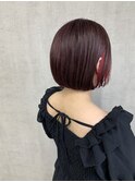 ボブ×インナーピンク