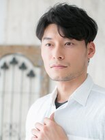 グルーミングサロン バーバー キャッスル 北浦和西口(Grooming salon Barber Castle) アッシュブラックで簡単スタイリングな耳だしショートU北浦和