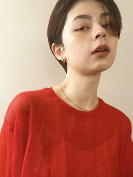 ウェルク(welc) マニッシュショート×チェリーブラウン