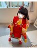 七五三・３歳手ぶらでok！着物レンタル着付け・ヘアセット・メイク￥15400