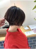 大人ショート×パーマ