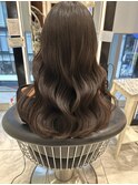 ロングパーマ/コテ巻き風パーマ/40代/酸性パーマ/デジタルパーマ