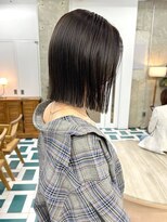 ノエ(noe)&nbsp;切りっぱなしボブ/グレージュ/20代30代mn-19