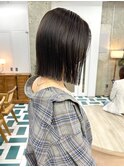 切りっぱなしボブ/グレージュ/20代30代mn-19