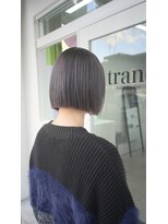 トランク 金剛店(tranq) グレージュラベンダー切りっぱなしボブ