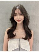 髪質改善縮毛矯正レイヤーカット顔周り前髪韓国ミニウルフ北千住