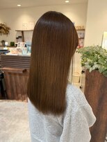 オーバルヘアー(OVAL hair)&nbsp;艶髪ストレート/セミロング/ココアブラウン