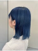インクネイビー×外ハネセミウルフ