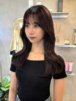 ジーナ 天神(Zina)&nbsp;韓国ヘア/レイヤーカット/顔まわりカット/くびれヘア/グレージュ