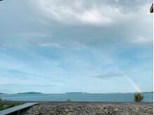 金武湾一望です