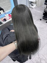 ノー バイ イオエ 西梅田(no. by ioe)&nbsp;ブリーチなしカラー/髪質改善/ミルクティーベージュ/小顔ヘア