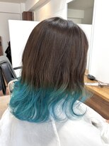 トーン バイ キャラ 池袋(TONE by Chara) グラデーションで作るターコイズカラー/ケアブリーチ