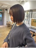 イメチェン/ホワイトブロンド/外ハネボブ/ワイドバング/栄/久屋