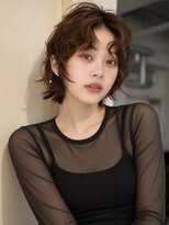 ノラ シブヤ(NORA) 小顔ミディアムパーマミディアムデジタルパーマボブパーマ前髪