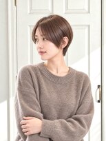 ソワバイアロマヘアー(soi by AROMA hair)&nbsp;ショートボブ/耳かけショート/小顔似合わせカット/秋カラー/仙台