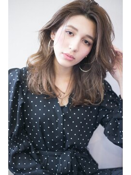 レイラバイアフロート 吉祥寺(Lila by afloat) 【AFLOAT/小笠原 剛】ミルクティーバレイヤージュのセミロング