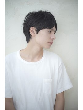 ヘアーミューズ リベロ(hair muse Livero) 【Livero】黒髪センターパート　メンズショート２