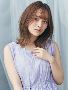 エムスラッシュ みなとみらい馬車道店(M SLASH) M.SLASH馬車道/外ハネミディ/シースルーバング/グラデカラーz1