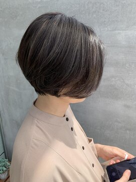 ブリック ヘアアンドスパ(BRICK HAIR&SPA) 【BRICK】前下がりショートボブ