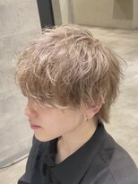 アンダーバーホワイト(_WHITE)&nbsp;☆王道マッシュ☆ミルクティーベージュ