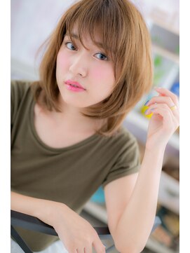 ヘアアンドビューティー ミック(Hair & Beauty miq) エアリーな毛先で★軽やかボブルフミディb