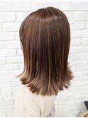 モテベージュ外ハネセミディ♪