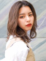 ラフィス ヘアー スワッグ 枚方店(La fith hair swag) 【La fith】 カーキグレージュ×フェザーバング