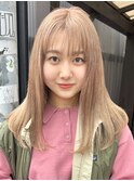 ミルクティーベージュダブルカラーケアブリーチインナーカラー