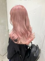 ダブルカラーピンクベージュケアブリーチハイトーン髪質改善
