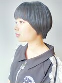 【morio原宿】ナチュラルショート　暗髪