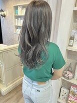 キャアリー(Caary)&nbsp;福山市Caaryブリーチなしイルミナカラーダークグレージュ20代