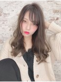 ワトワ波巻きウェーブブロンドベージュ無造作パ-マ美髪