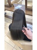 透明感オリージュ！縮毛矯正ストレート