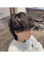 MEN'S HAIR/束間ショート/コンマヘア/ツーブロックマッシュ