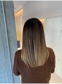 髪質改善＊ロングレイヤーグレーベージュ＊美髪【Zina船橋】
