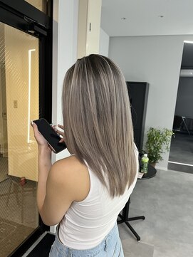 ナンバー 竪町(number+) 20代30代ダブルカラーブリーチ立体感グラデーション透明感