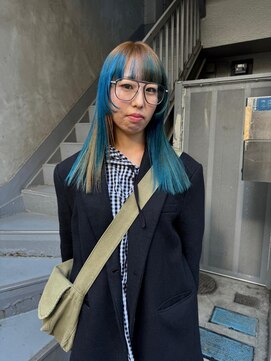 ビビト(bibito) bibito デザインカラー　ブラウン　ブルー