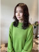 ソフトウルフ　パーマ　ロングスタイル【30代/40代/50代】
