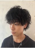 #波巻きパーマ