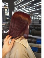 ナンバー アンフィール 渋谷(N° anfeel)&nbsp;艶ボルドーでヘア